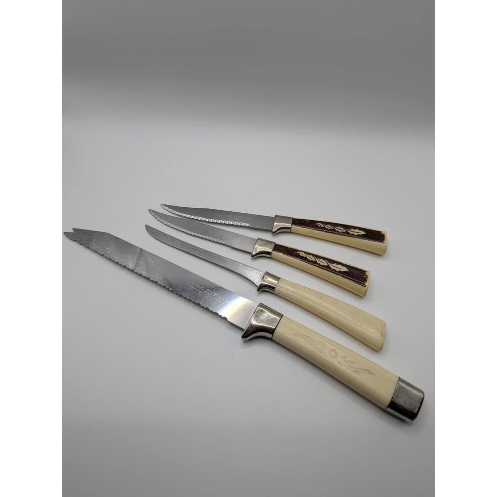 Vintage Grannycore Knives All Purpose‎ Serrated Frozen Food Regent Sheffield Lot